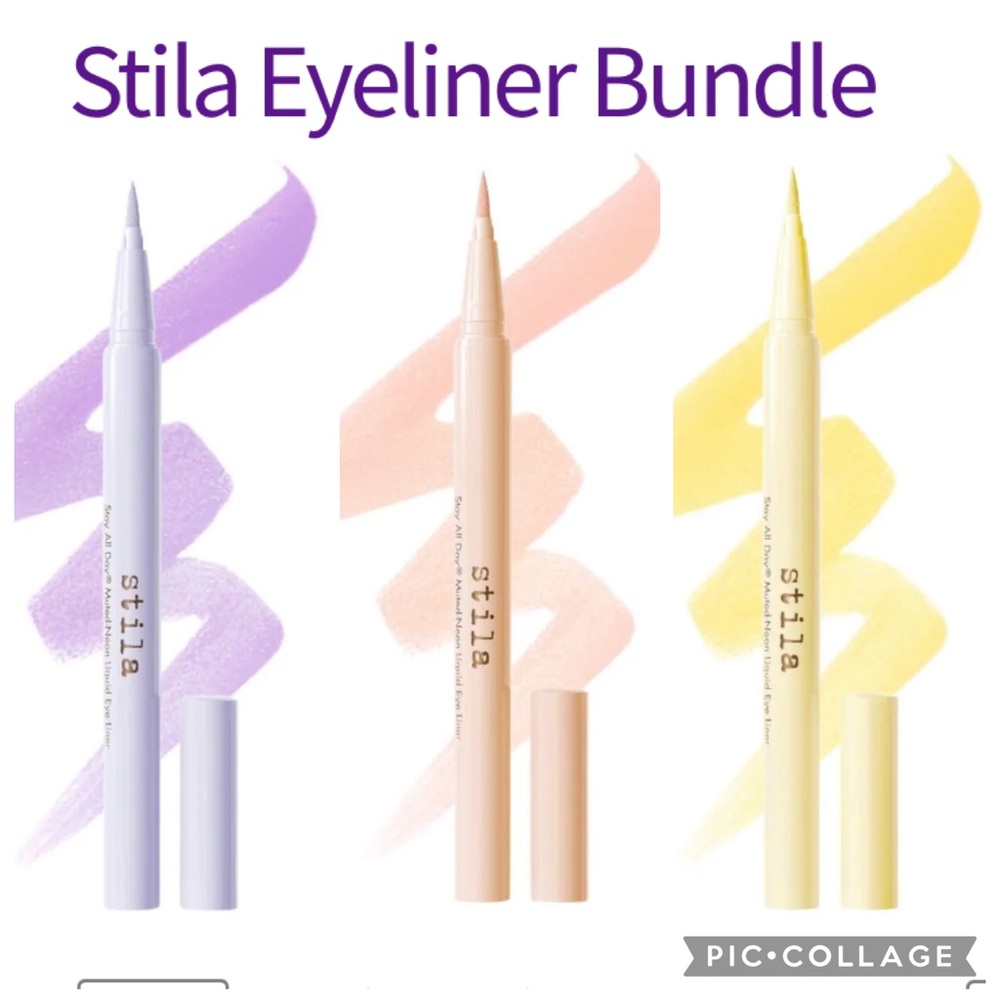 ✨Stila Stay All Day Muted-Neon Liquid Eye Liner bundle NWT NIB